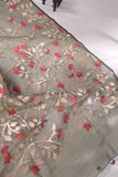 Muslin jamdaani in olive green