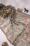Muslin jamdaani in olive green
