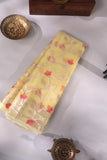 Muslin jamdaani in a beautiful shade of yellow
