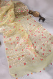 Muslin jamdaani in a beautiful shade of yellow