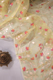 Muslin jamdaani in a beautiful shade of yellow