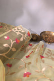 Muslin jamdaani in a beautiful shade of yellow
