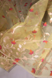 Muslin jamdaani in a beautiful shade of yellow