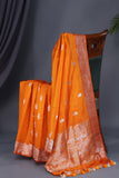 Sunshine woven in Silk - Raw Mango Pattu Saree
