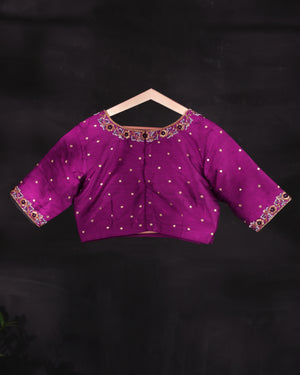Kanchi Gadwal saree in a lovely brown and magenta combo