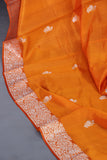 Sunshine woven in Silk - Raw Mango Pattu Saree