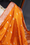Sunshine woven in Silk - Raw Mango Pattu Saree