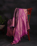Kanchi Gadwal saree in a lovely brown and magenta combo