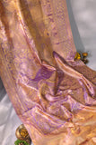 Kanjeevaram Tissue saree in lovely lavender