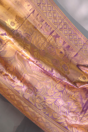 Kanjeevaram Tissue saree in lovely lavender