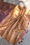 Kanjeevaram Tissue saree in lovely lavender