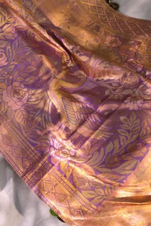 Kanjeevaram Tissue saree in lovely lavender