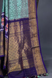 Ikkat Kanchi saree in hues of blue - absolutely gorgeous
