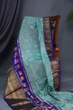 Ikkat Kanchi saree in hues of blue - absolutely gorgeous