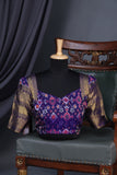 Ikkat Kanchi saree in hues of blue - absolutely gorgeous