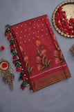 Twill Patola Saree in a unique floral weave design