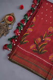 Twill Patola Saree in a unique floral weave design