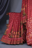 Twill Patola Saree in a unique floral weave design