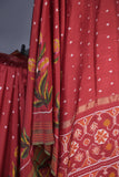Twill Patola Saree in a unique floral weave design