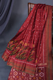 Twill Patola Saree in a unique floral weave design