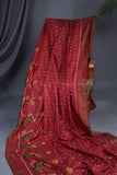 Twill Patola Saree in a unique floral weave design