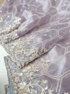 Soft organza saree with all over sequins embroidery