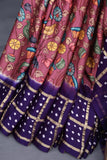 Bandini with kalamkari on modal silk