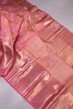 A stunning tissue kanjeevaram in a lovely shade of pink