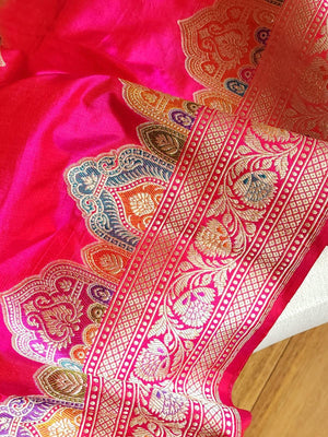 Stunning Banarasi rangkart saree - a designer piece