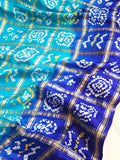 Bandini Gharchola saree in hues of blue