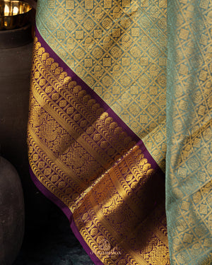 Gadwal brocade saree with kanchi border