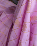 Gadwal kanchi saree in a beautiful lavender and emerald green combo