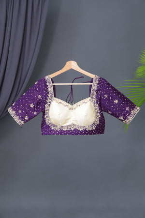 Royal Purple Kanjeevaram Saree