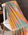 Lovely yellow and multi color kanjeevaram saree