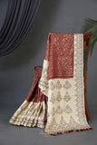 Tmeless kanjeevaram in a maroon shade