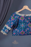 Stunning mysore crepe silk saree with pure patola silk blouse