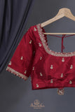 Banarasi Silk Saree in ravishing red