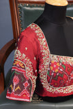 Classic red and regal gold mysore crepe silk saree