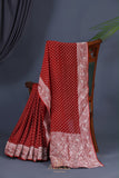 A Georgette beauty in stunning red