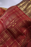 Vintage Kanjeevaram Excellence in Rust Orange and Brown combo