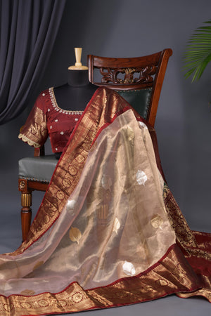 Banarasi Tissue with kanchi fusion