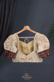 An exquisite Banarasi Cotton Jamdaani saree