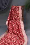Rich Red and Blush Banarasi Silk Saree
