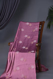 Mashru crepe silk saree in pink