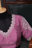 Pastel Patola with intricately designed handwork border