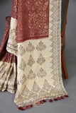 Tmeless kanjeevaram in a maroon shade