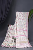 Pastel Patola with intricately designed handwork border