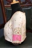 Pure Bandini saree on gaji silk with chikankari pallu