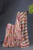 A dreamy floral organza in beautiful shades of lavender
