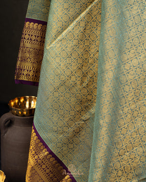 Gadwal brocade saree with kanchi border